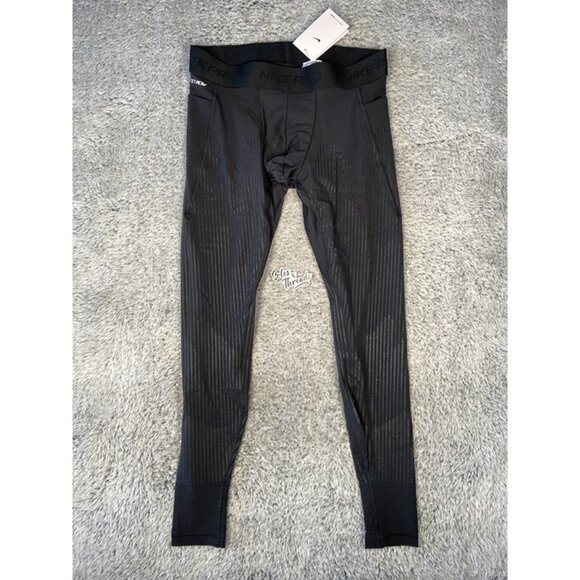 Nike Pro Recovery Dri-FIT ADV Fitness Tights Size Large Men Black FZ1641-010 - Picture 1 of 8